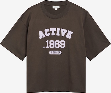 T-shirt s.Oliver en marron : devant