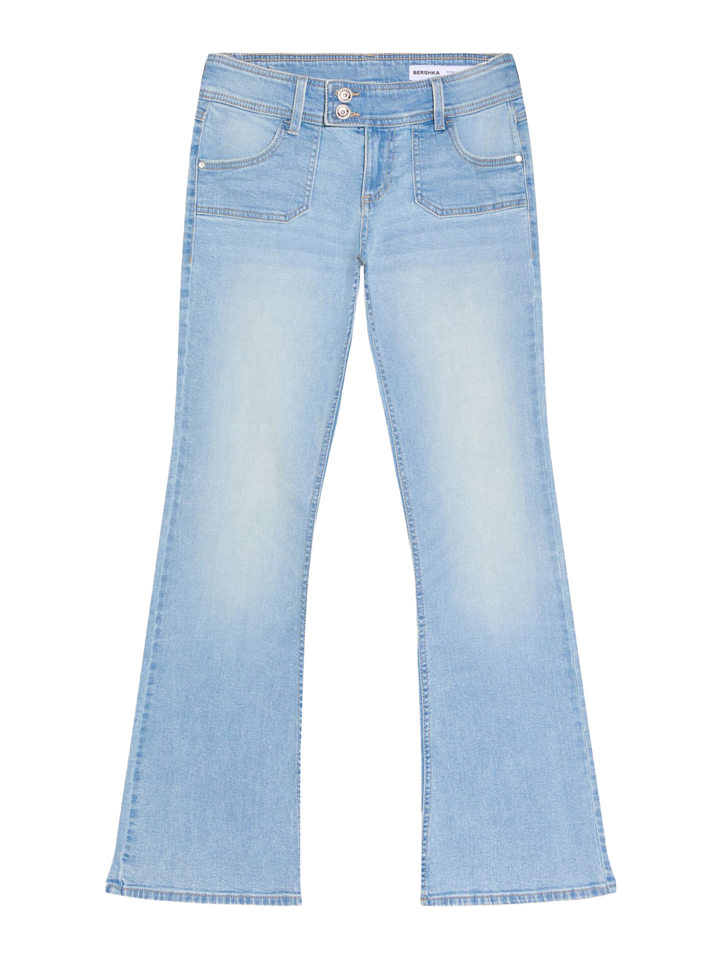 Bershka Flared Jeans i blå: forside
