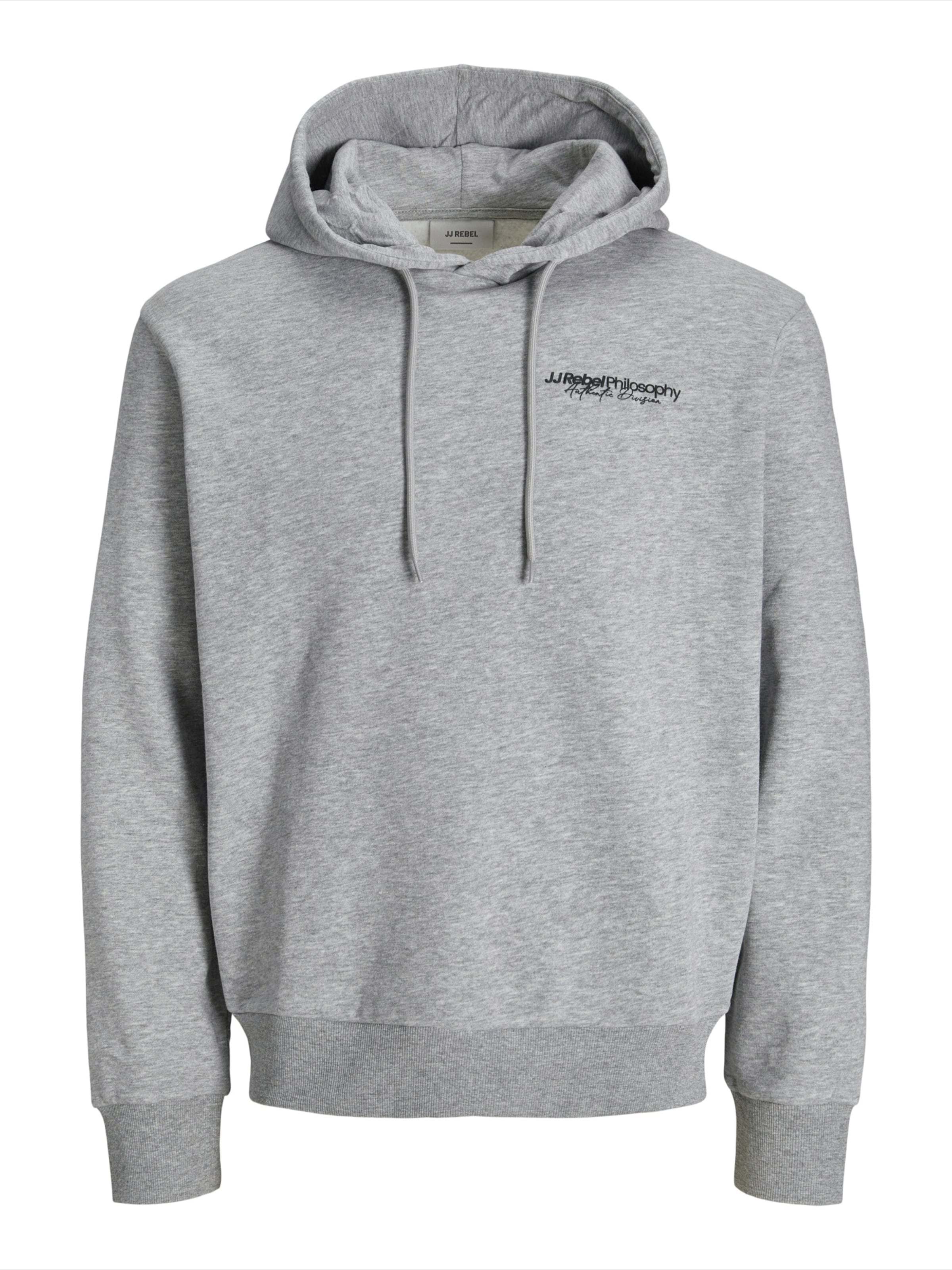 JJ Rebel Sweatshirt 'JREBZACK' in Grau: Vorderseite