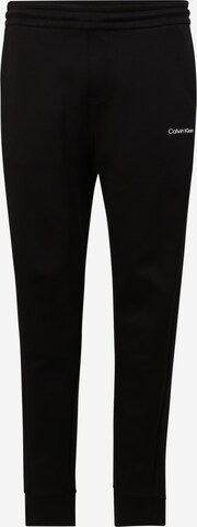 Calvin Klein Big & Tall Tapered Broek in Zwart: voorkant