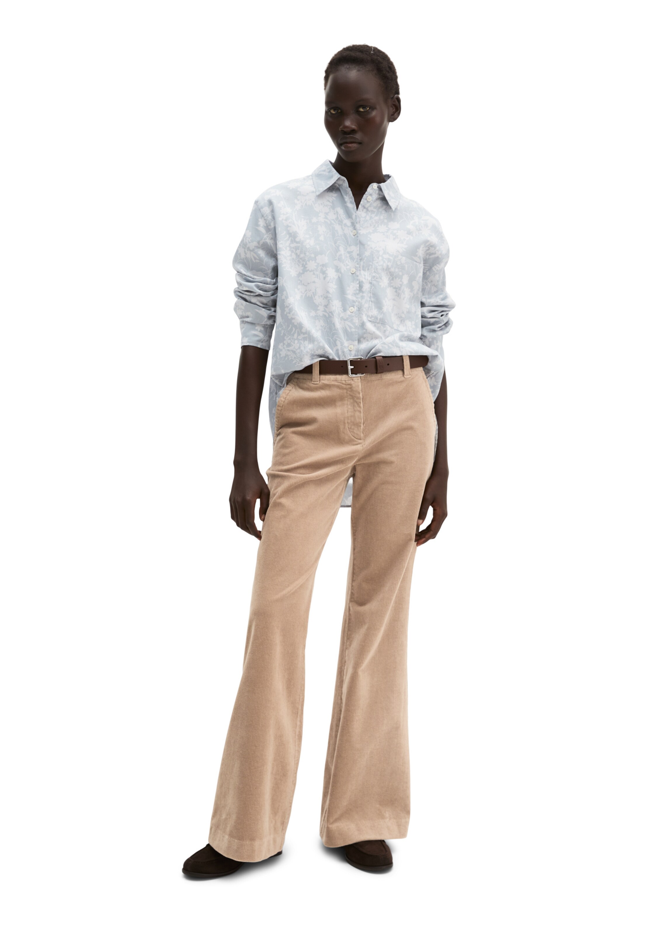 Marc O'Polo Bluse in Blau: Vorderseite