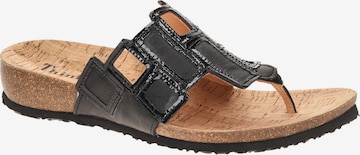 THINK! Mules 'Julia' in Black: front