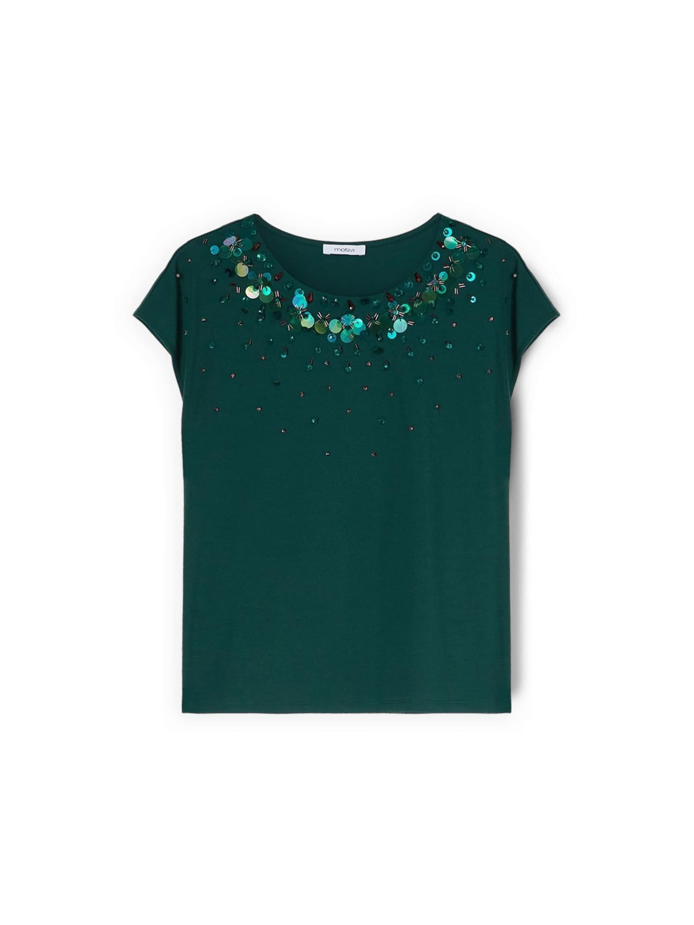 MOTIVI Top in Groen: voorkant