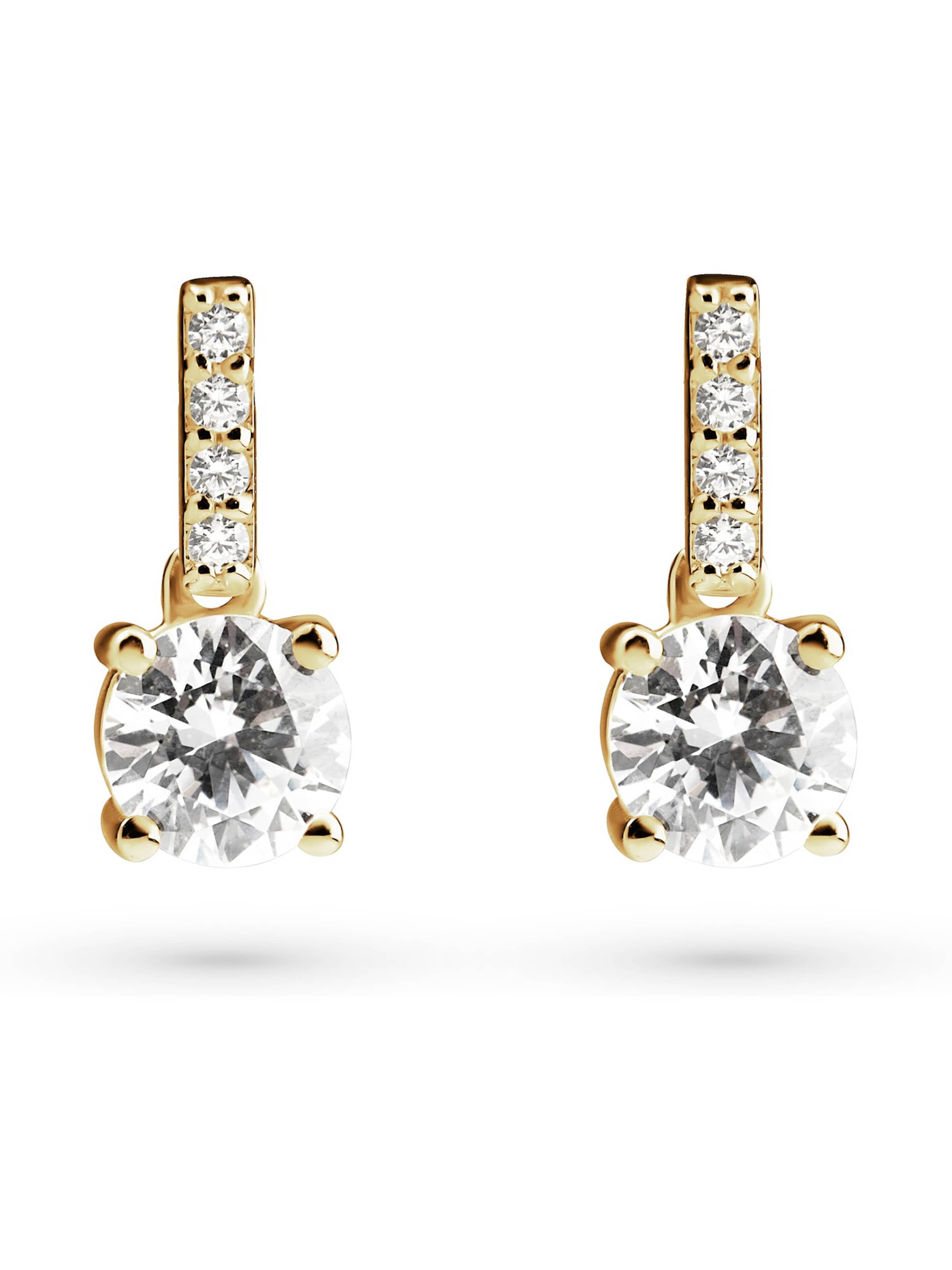 FAVS Earrings in Gold: front