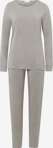 Hanro Pajama 'Natural Elegance' in Grey: front