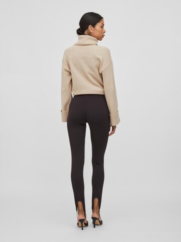 VILA Skinny Leggings 'Brinna' in Schwarz