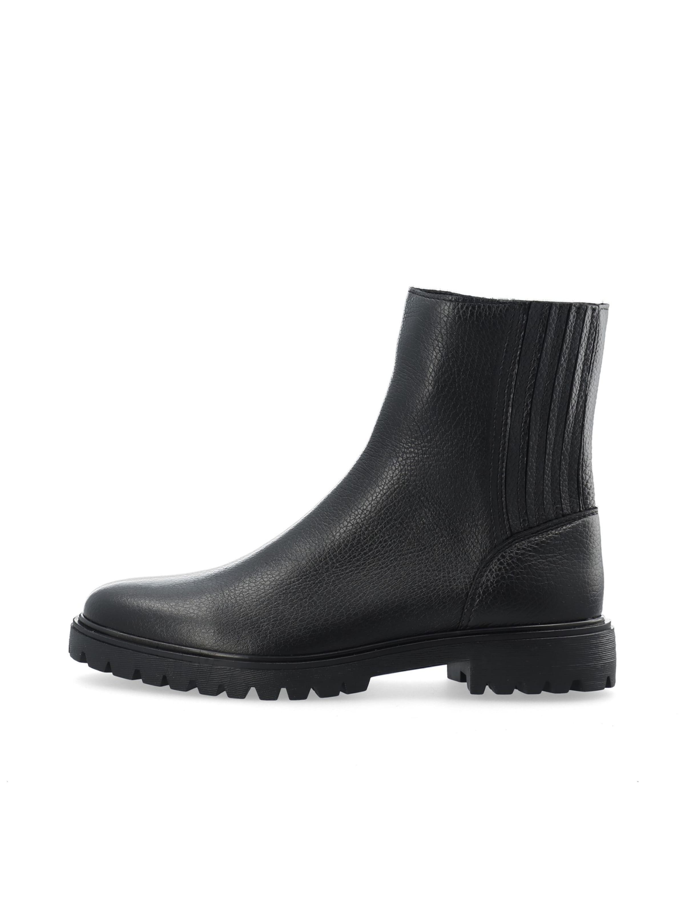 Chelsea Boots 'GINA' Bianco en noir : devant