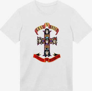 F4NT4STIC T-Shirt 'Guns 'n' Roses Appetite For Destruction' in Weiß: Vorderseite