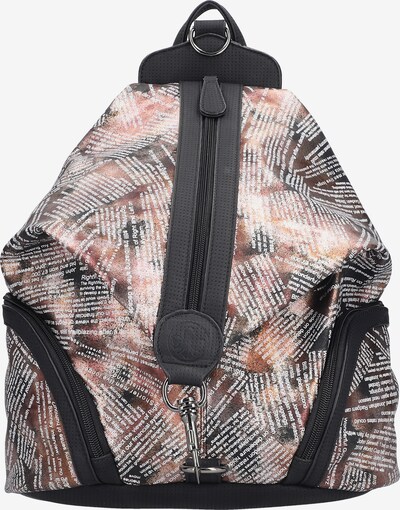Rieker Rucksack in braun / schwarz / weiß, Produktansicht