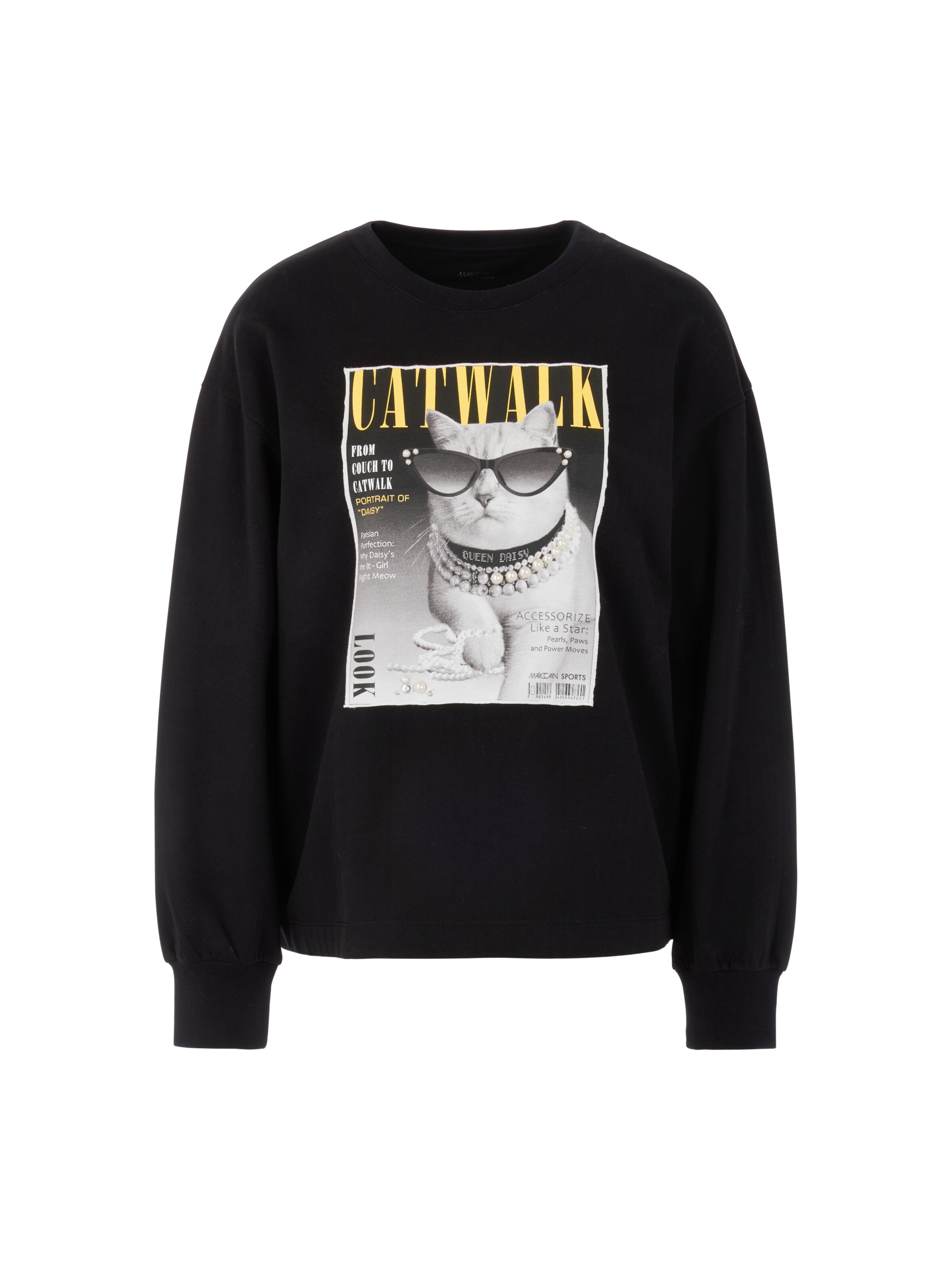 Marc Cain Sweatshirt in Schwarz: Vorderseite