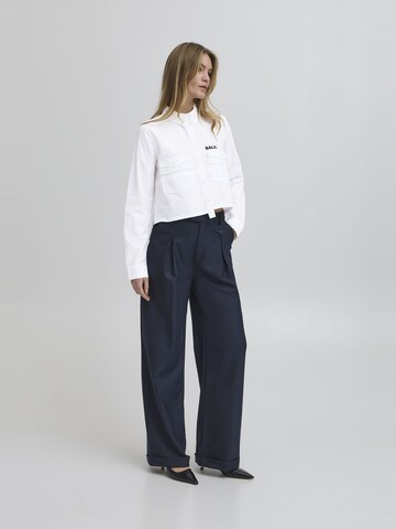 Ball Blouse ' BANORA CROPPED ' in White