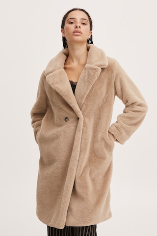 ICHI Winter Coat 'HAYA' in Brown: front