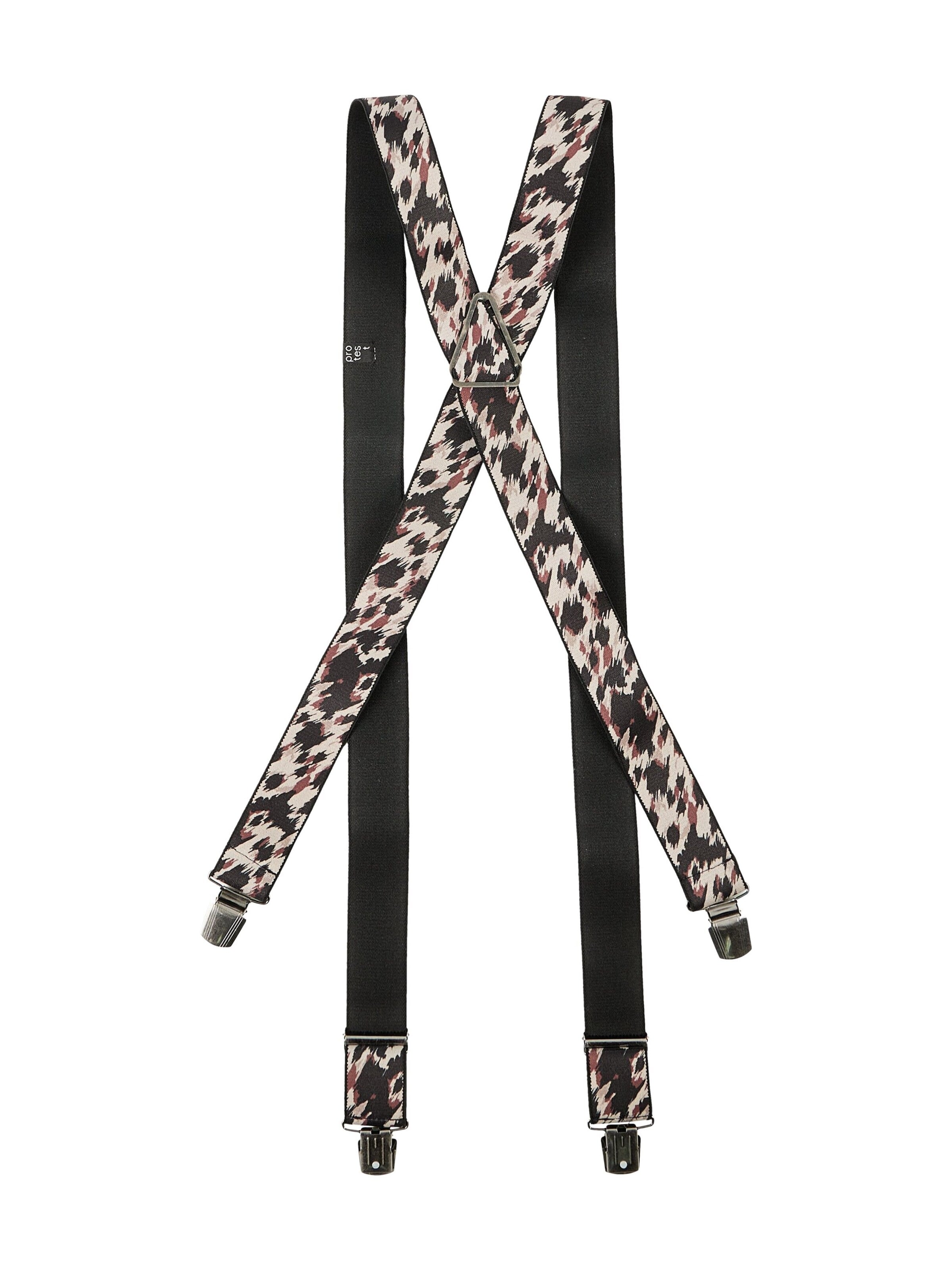 PROTEST Suspenders 'PRTNeski' in Brown: front
