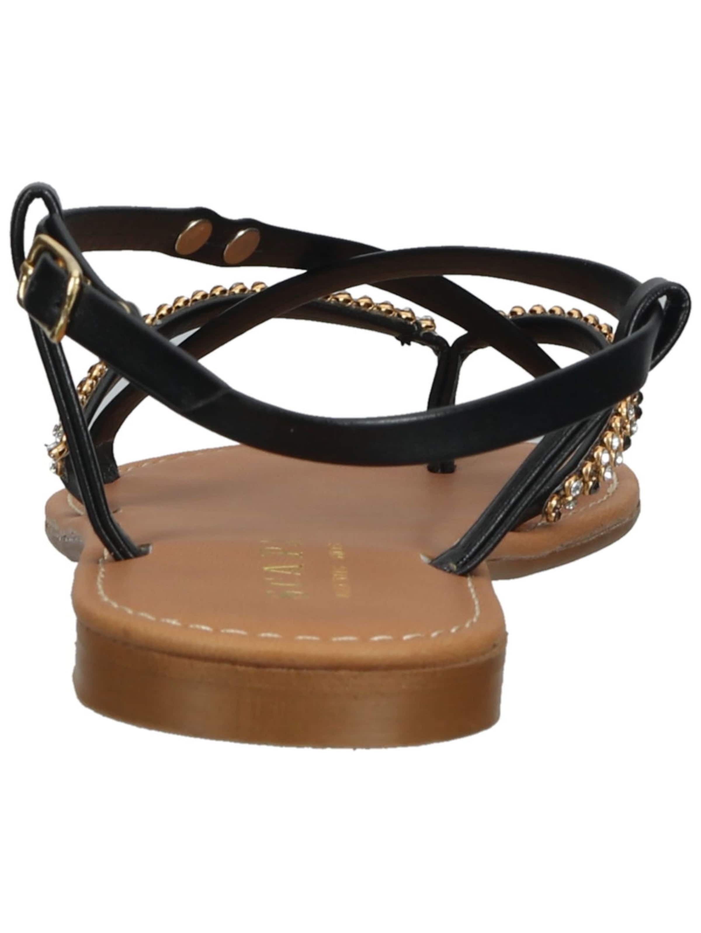 SCAPA Sandalen met riem in Zwart
