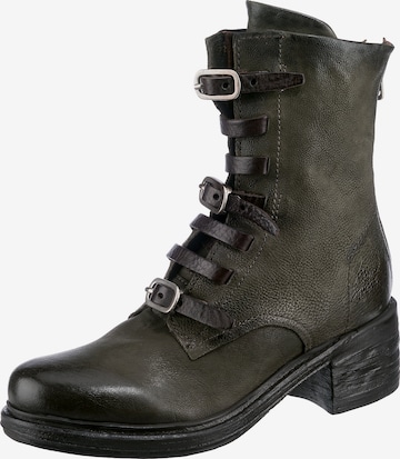 A.S.98 Lace-Up Ankle Boots '261212-0401' in Green: front