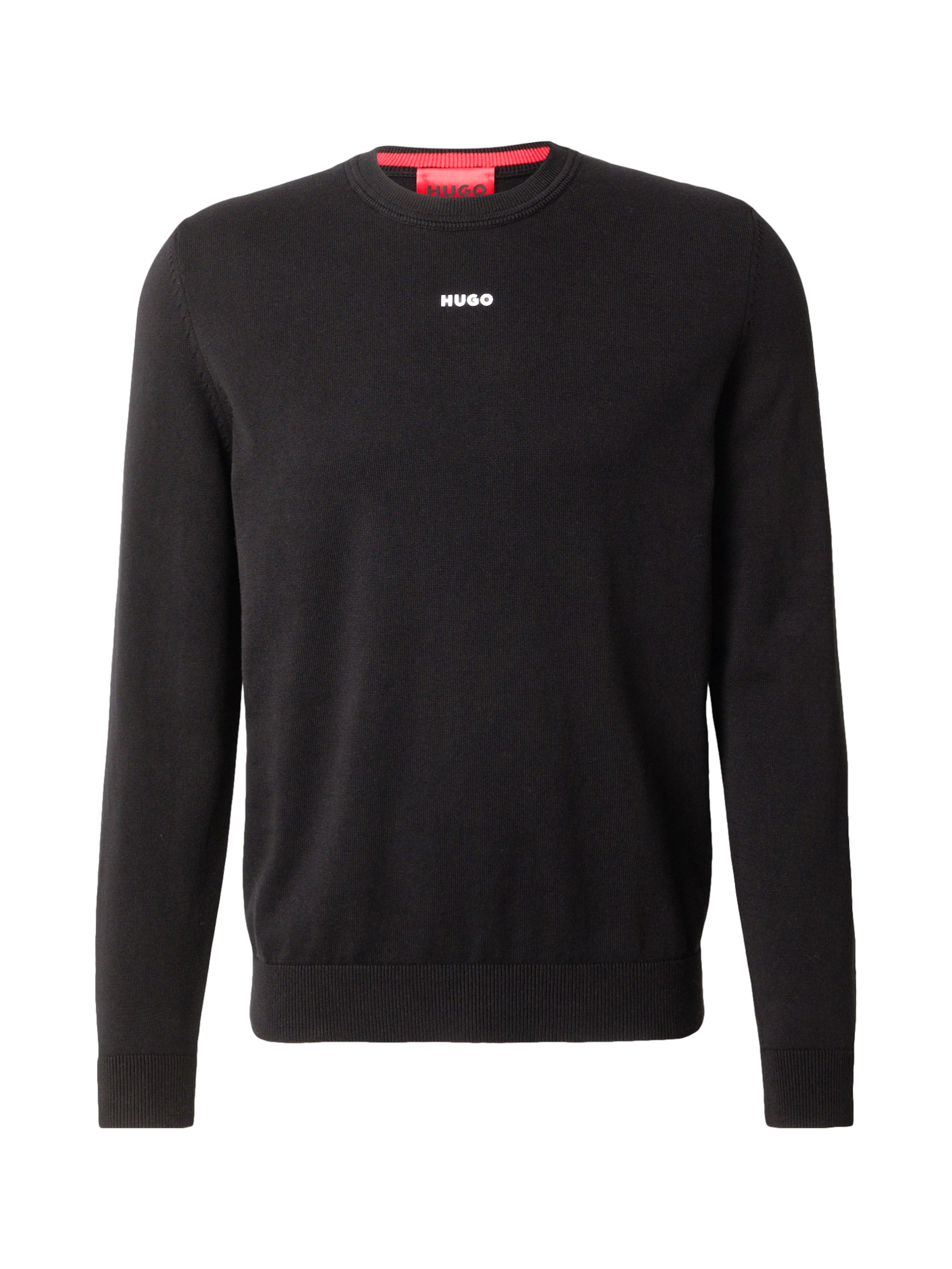 HUGO Kampsun 'San Cassius-C2', värv must: eest vaates