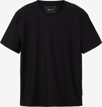 T-Shirt TOM TAILOR DENIM en noir : devant