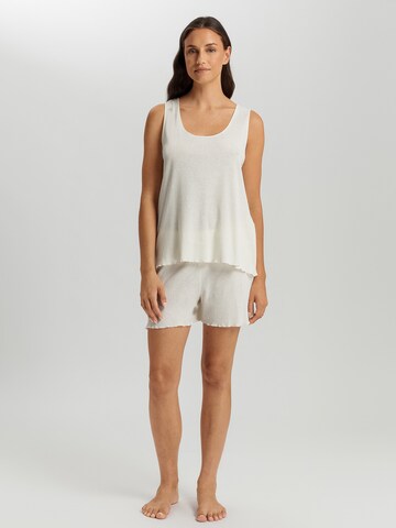 Hanro Korte pyjama ' Serena ' in Wit