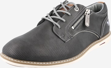 MUSTANG Lace-Up Shoes in Grey: front
