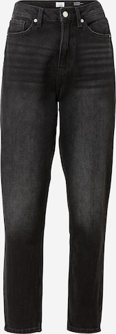 QS Tapered Jeans in Zwart: voorkant