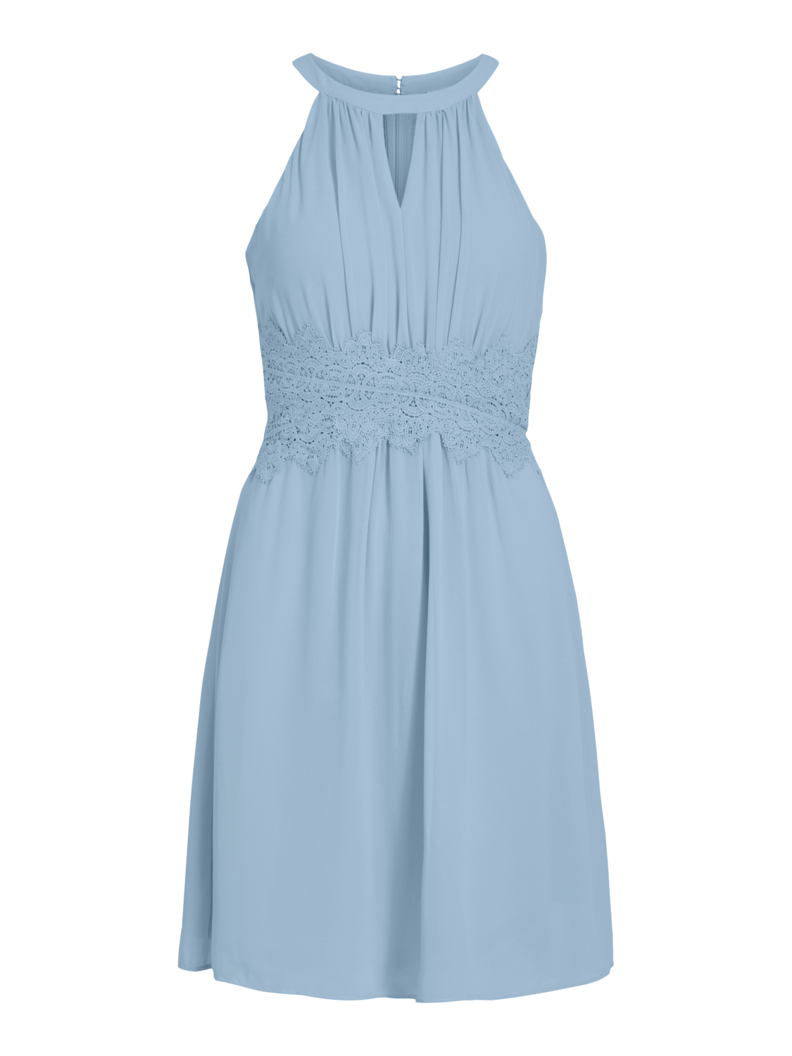 Donna Jc7O8 VILA Abito Milina in Blu Chiaro Donna Jc7O8 VILA Abito Milina in Blu Chiaro
