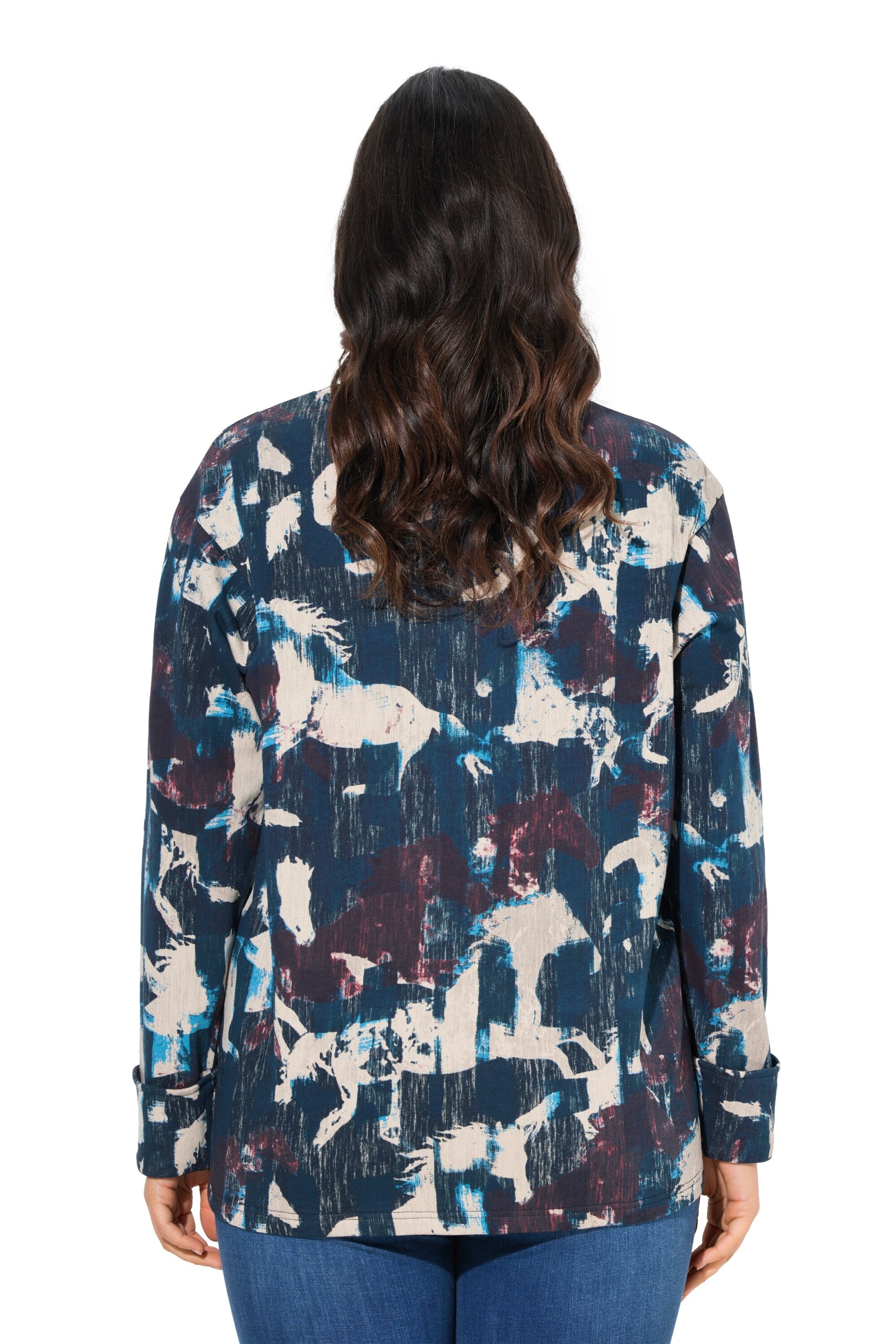 Ulla Popken Sweatshirt in Blau