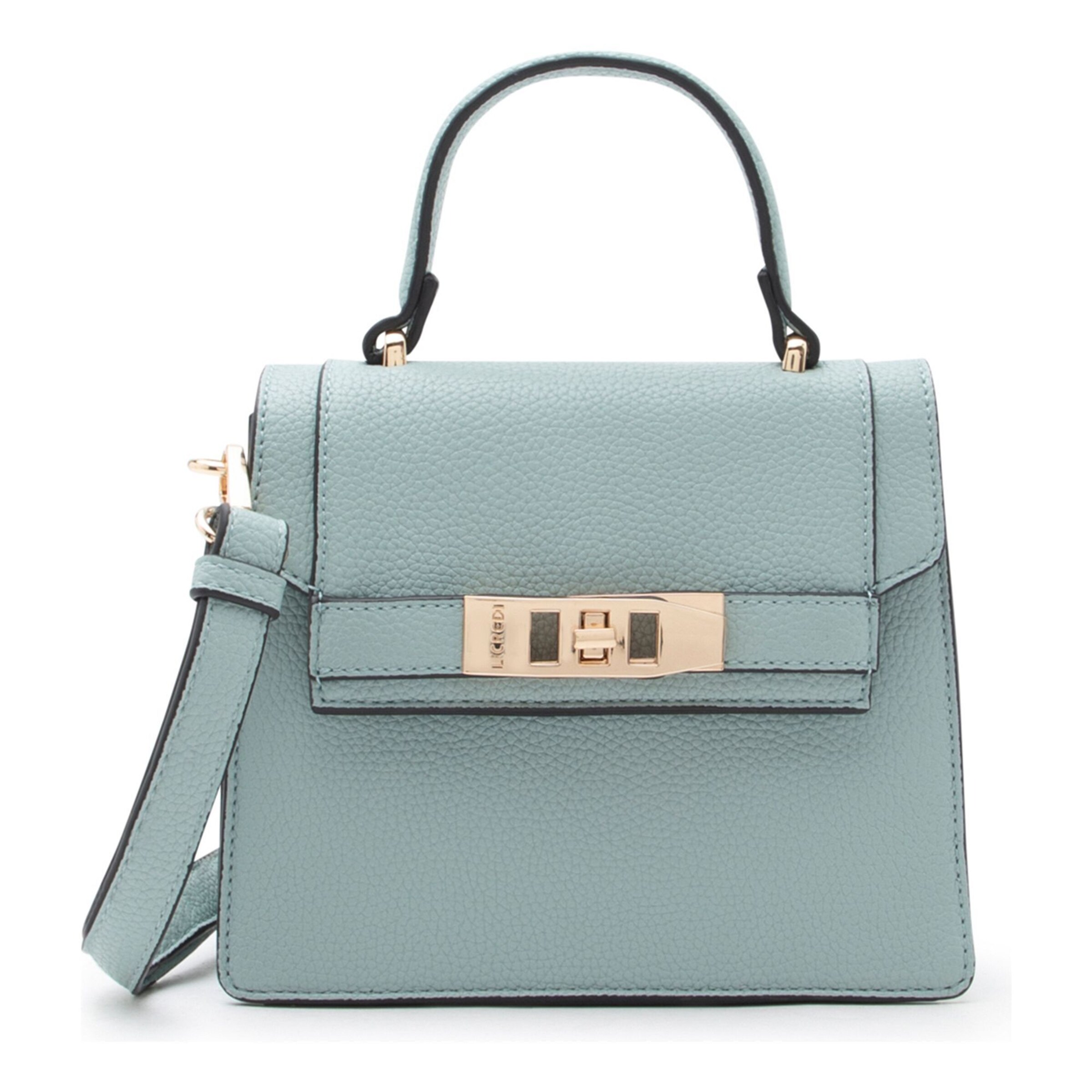 Borsa a mano di L.CREDI in verde: frontale