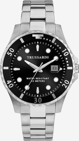 Trussardi Analoguhr in Silber: Vorderseite