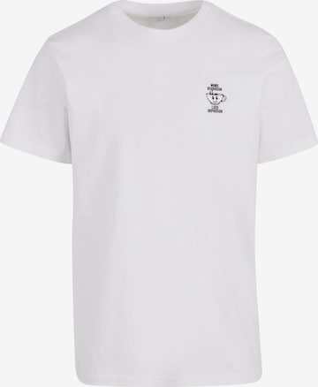 Mister TeeMajica 'More Espresso Less Depresso' - bijela boja: prednji dio