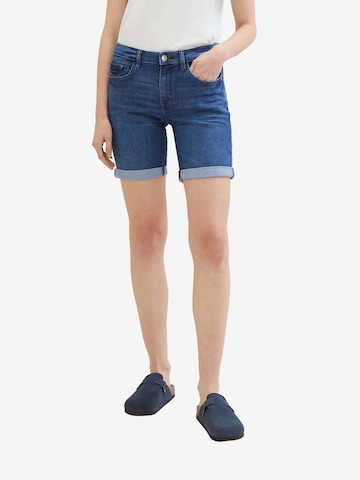 TOM TAILOR Slimfit Shorts 'Alexa' in Blau: predná strana