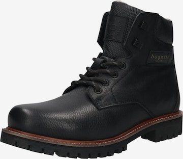 bugatti Lace-up boots in Black: front