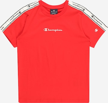 Champion Authentic Athletic Apparel Shirt in Rood: voorkant
