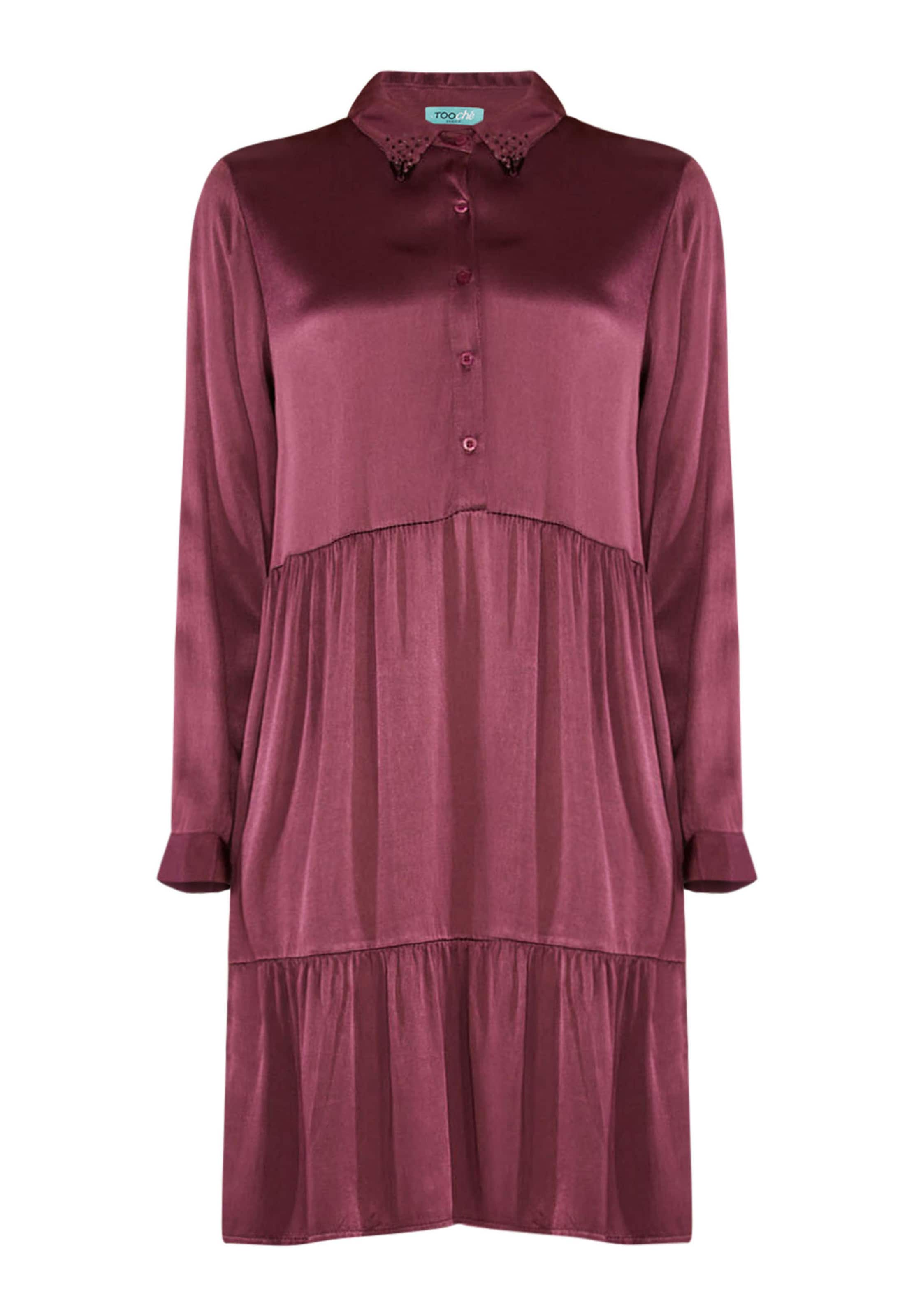 TOOche Kleid in weinrot, Produktansicht
