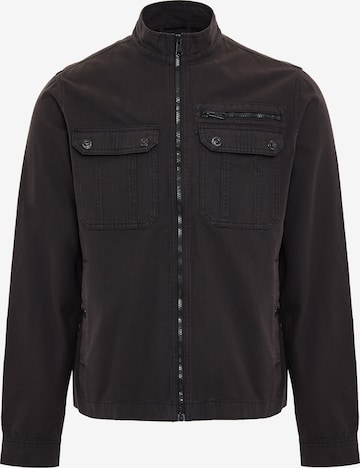 Threadbare Between-season jacket 'Rye' in Black: front