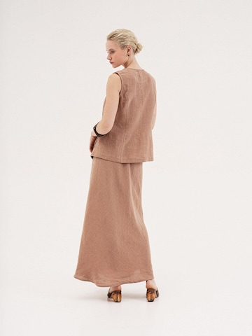 AmourLinen Top 'Blanca' in Brown