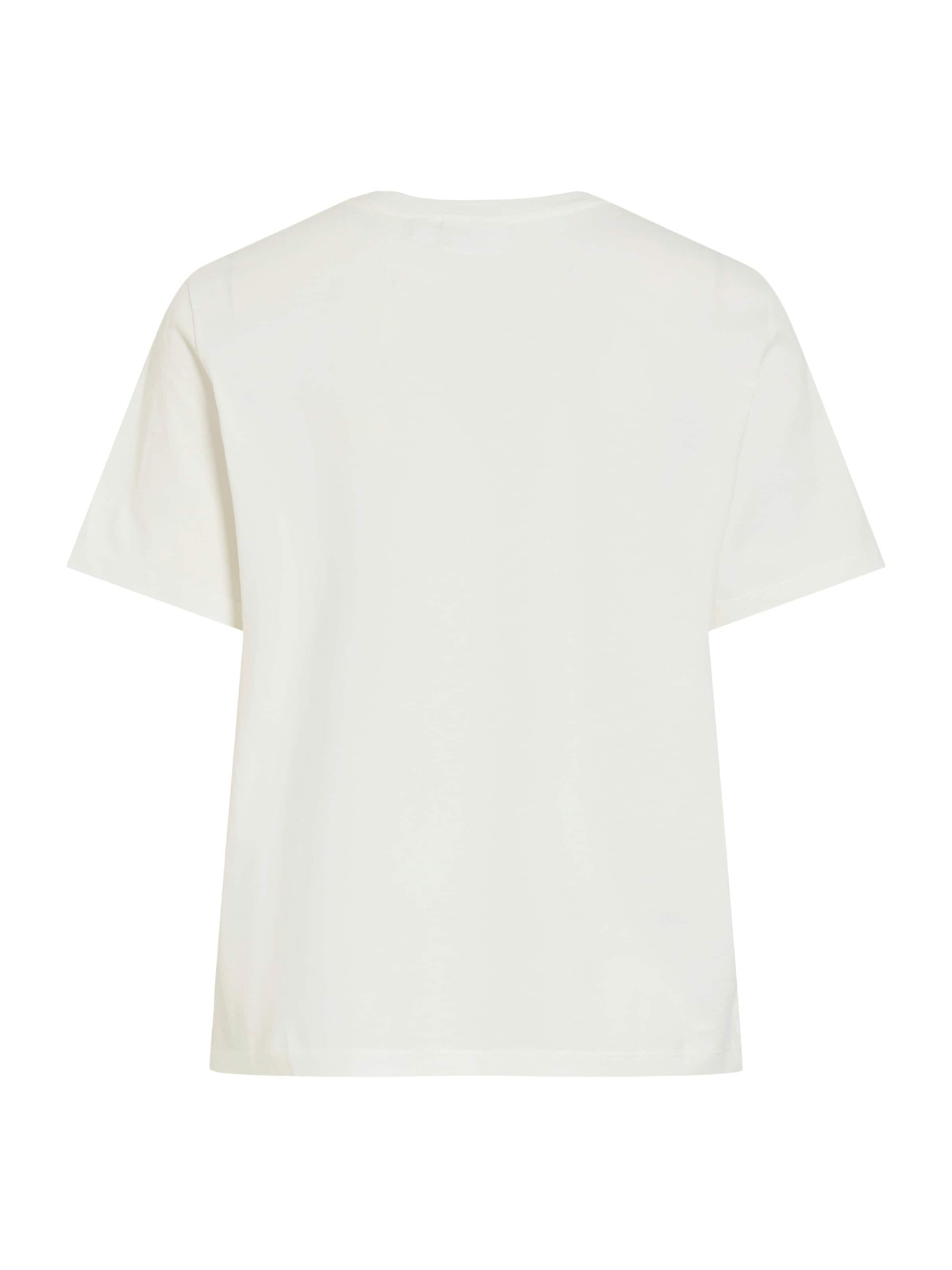 Tricou 'VISYBIL GARDEN' de la VILA pe alb