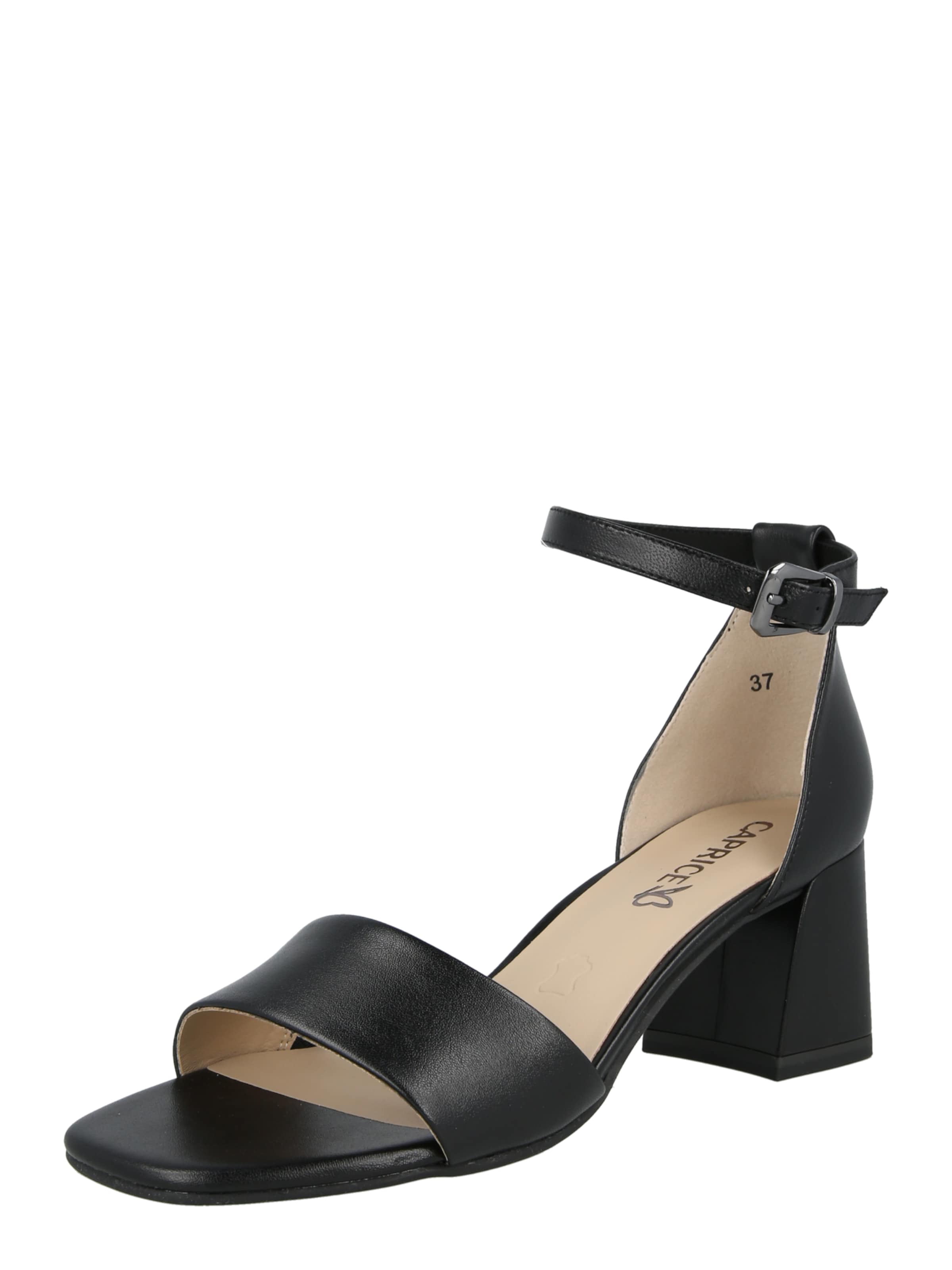 CAPRICE Sandals in Black: front