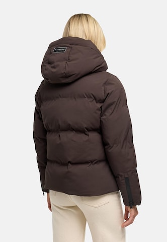 NAVAHOO Winterjas 'Wolkentanz XIV' in Bruin