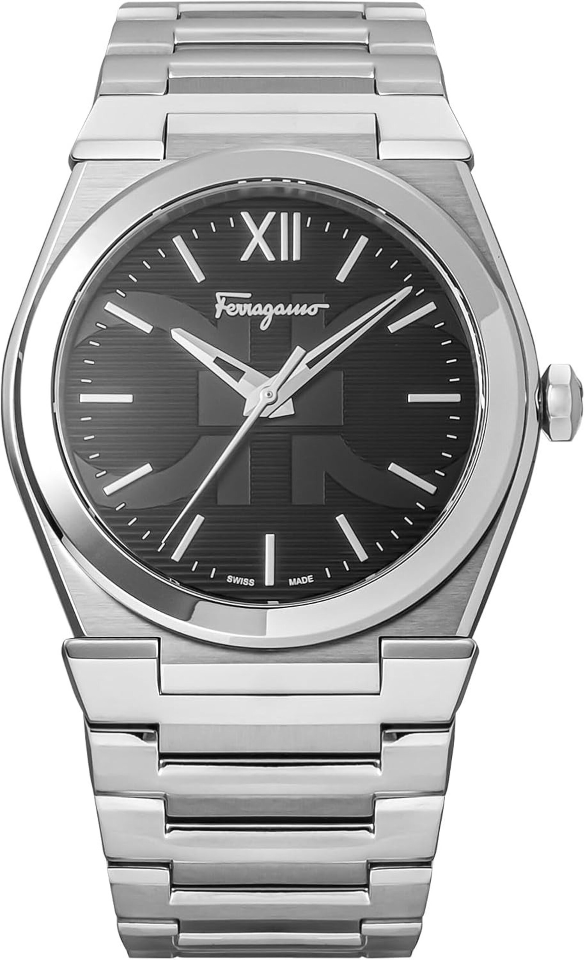 Salvatore Ferragamo Analoog horloge in Zilver: voorkant