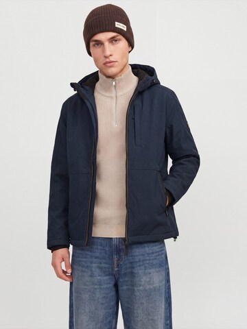 JACK & JONES Prehodna jakna 'JJEPETER' | modra barva: sprednja stran