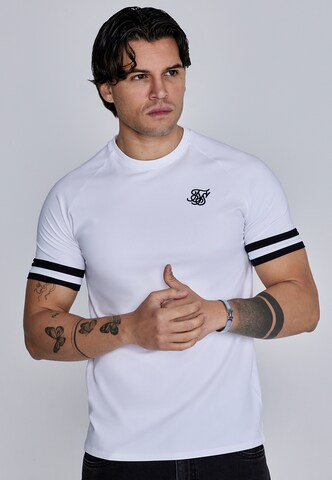 SikSilk Shirt in White: front