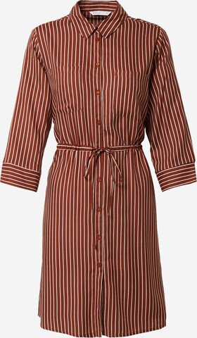 Robe-chemise 'Tamari' ONLY en marron : devant