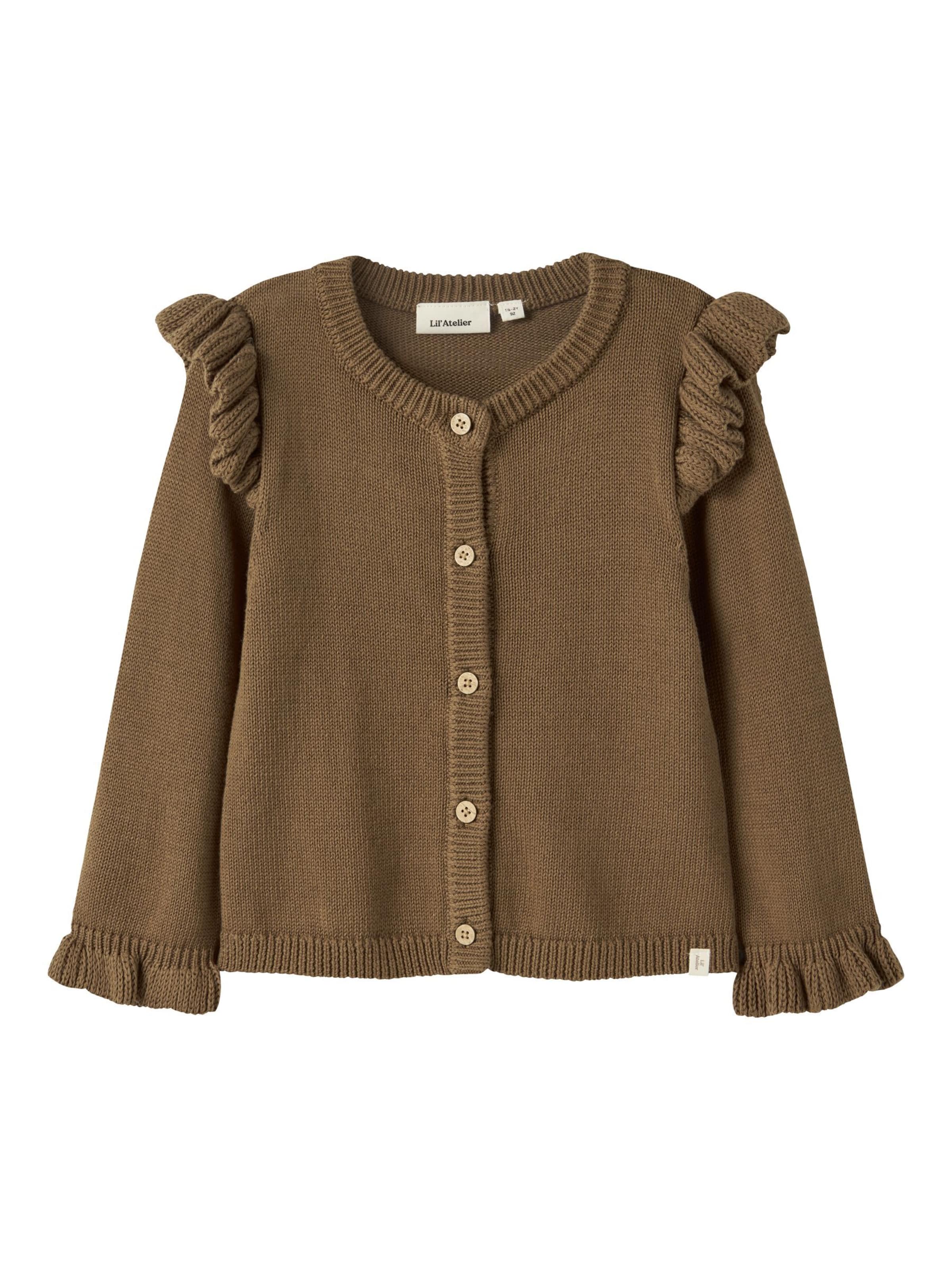 Lil'Atelier - Cárdigan en marrón: frente