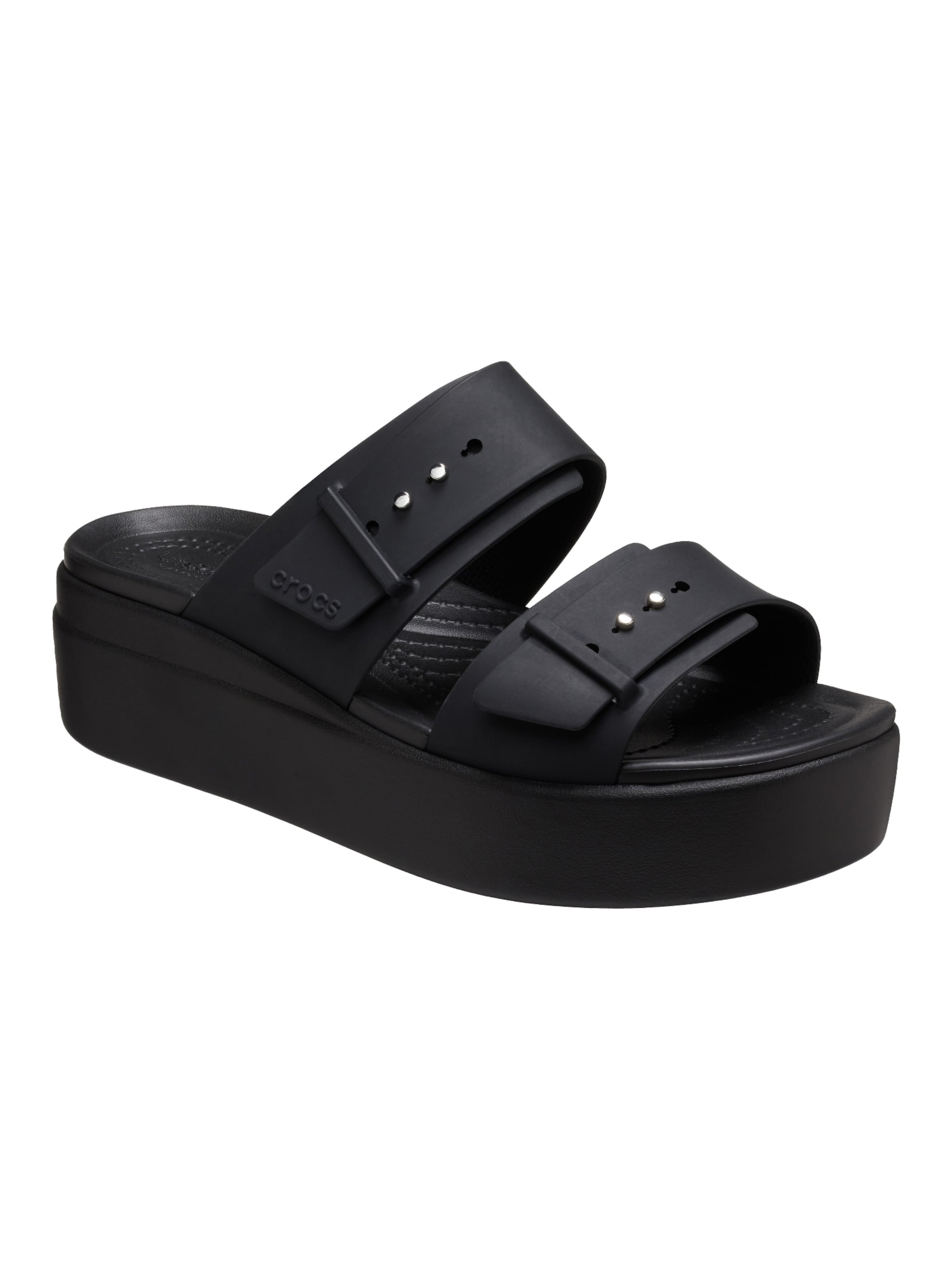 Sandalo di Crocs in nero: frontale