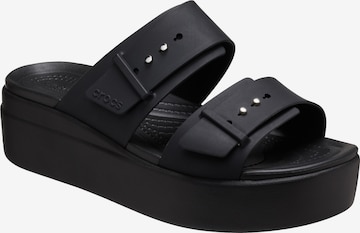 Sandalo di Crocs in nero: frontale