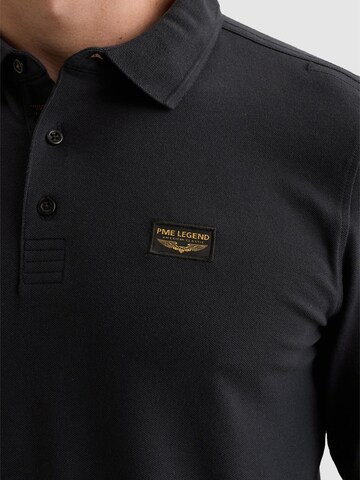 PME Legend Sweter 'American Classic polo shirt with long sleeves and flight pocket' w kolorze niebieski