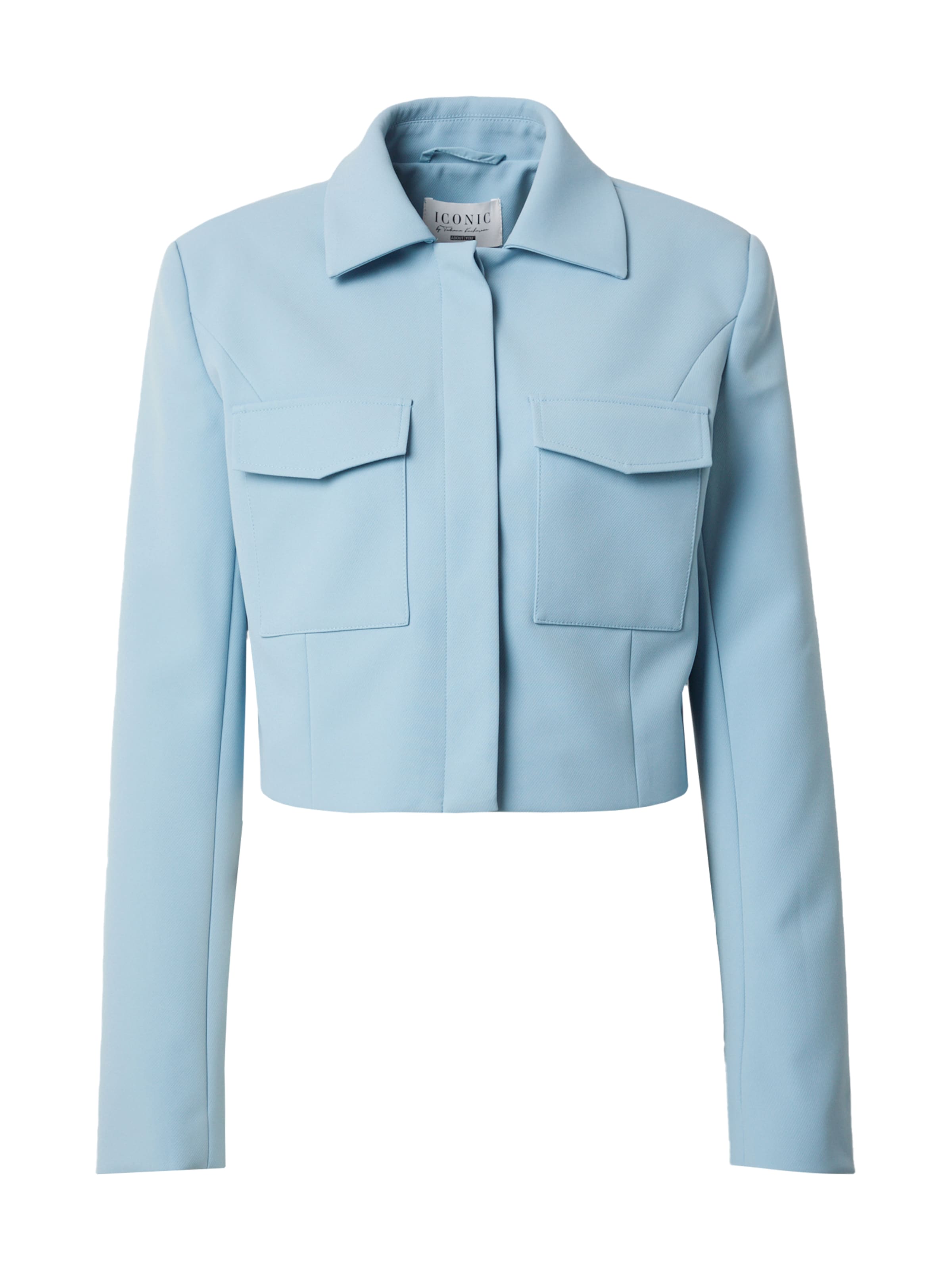 ABOUT YOU x Iconic by Tatiana Kucharova Prechodná bunda 'Mia' - Modrá: predná strana