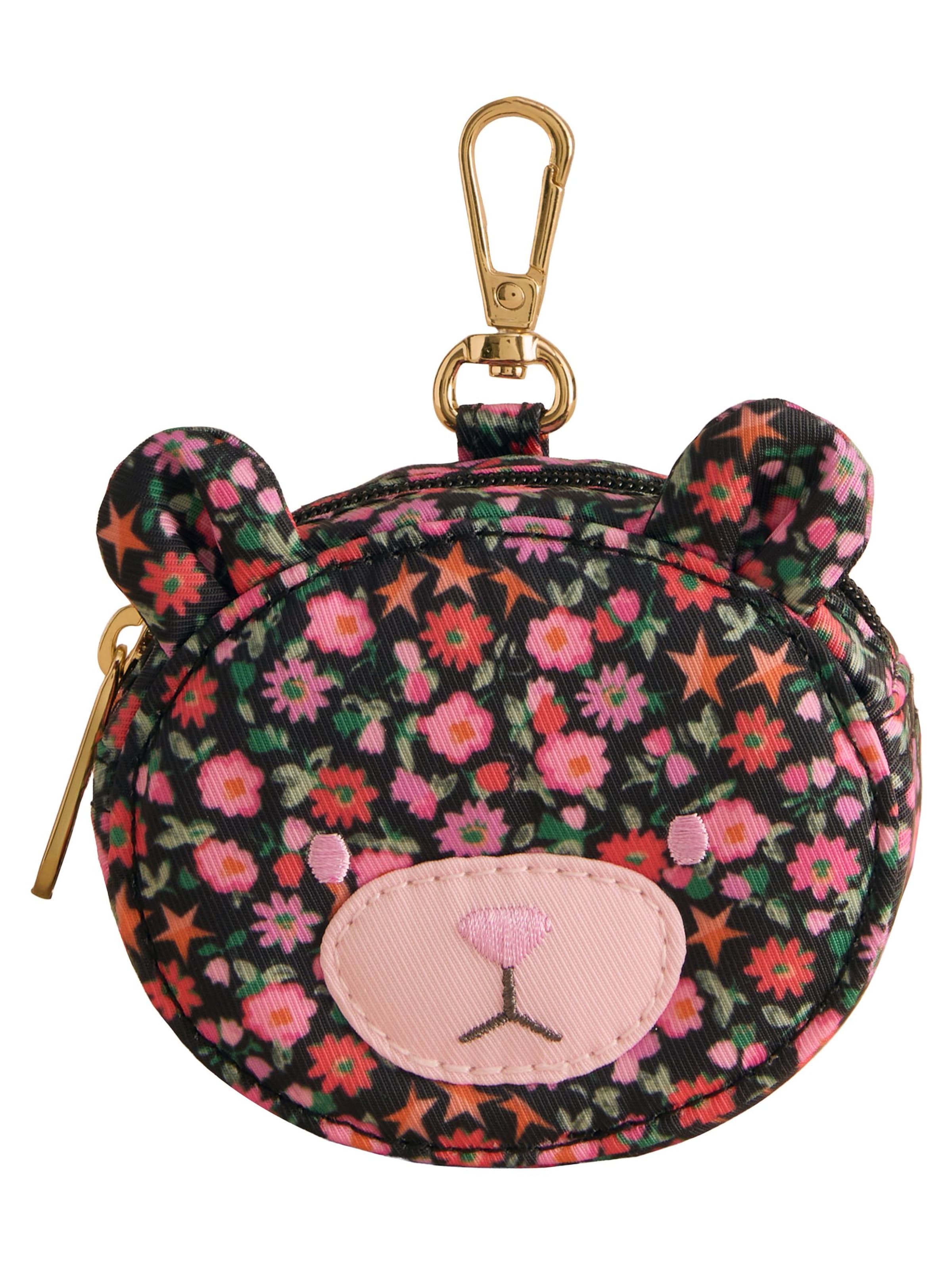 Cath Kidston - Llavero 'Bear' en negro: frente