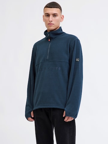JACK & JONES Trui 'JJALPES' in Blauw: voorkant