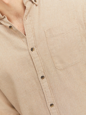 JACK & JONES Slim Fit Hemd 'Classic' in Beige